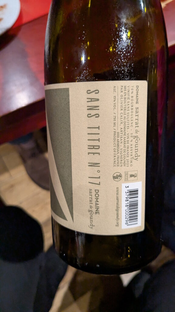 2b Sans Titre N°17 Domaine Sarrat de Goundy (2023)