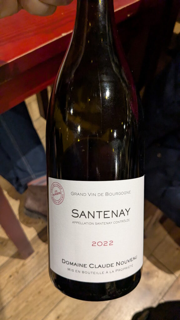 3 Santenay Les Murgers Domaine Claude Nouveau (2022)