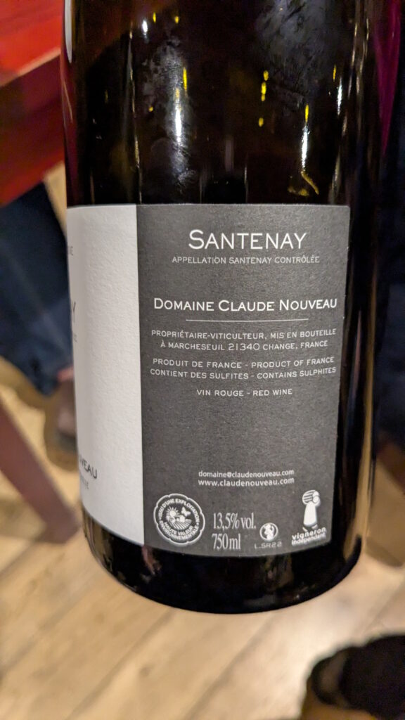 3b Santenay Les Murgers Domaine Claude Nouveau (2022)