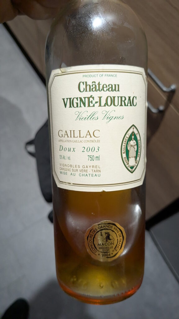 8 Gaillac Doux Château Vigné-Lourac (2003)