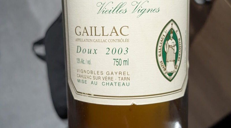 8 Gaillac Doux Château Vigné-Lourac (2003)