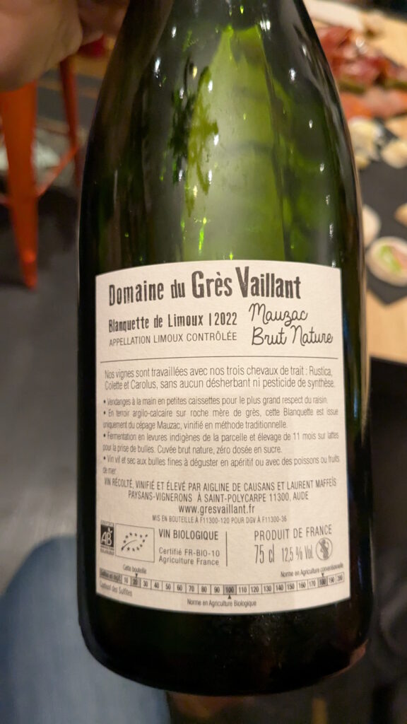 01b- Mauzac Brut Nature (2022) - Domaine du Grès Vaillant