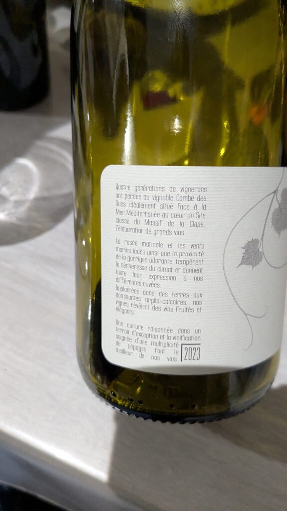 08c - Cuvée Clos Saint Estève (2023) - Château Combe des Ducs