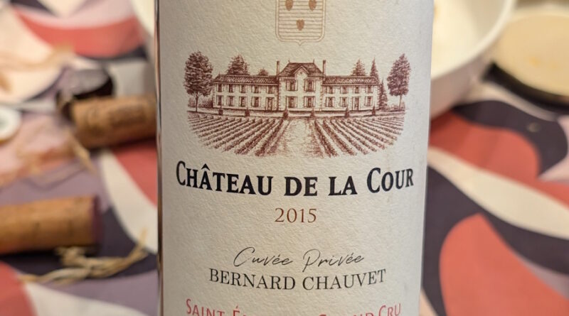 7 - Cuvée Privée Bernard Chauvet (2015) - Château de La Cour