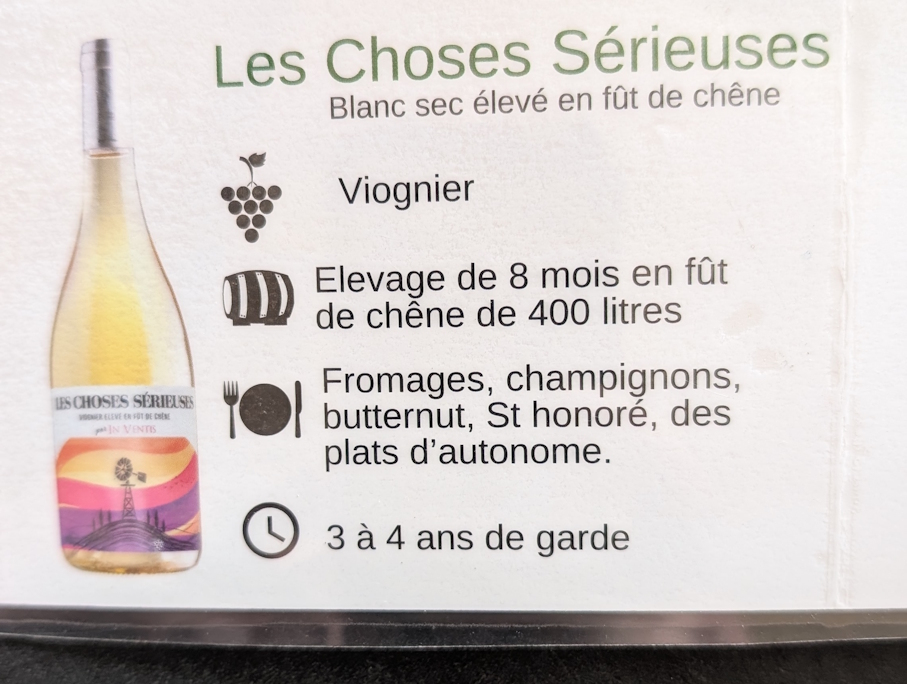 2c- Les Choses Sérieuses - Blanc (2025) - Domaine In Ventis