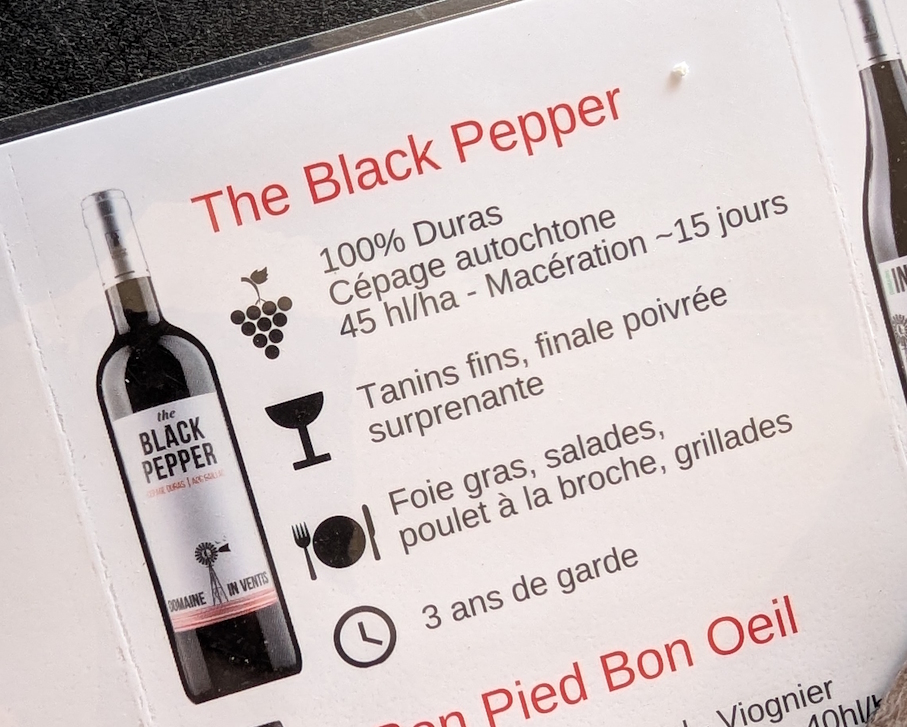 3c- the Black Pepper (2024) - Domaine In Ventis