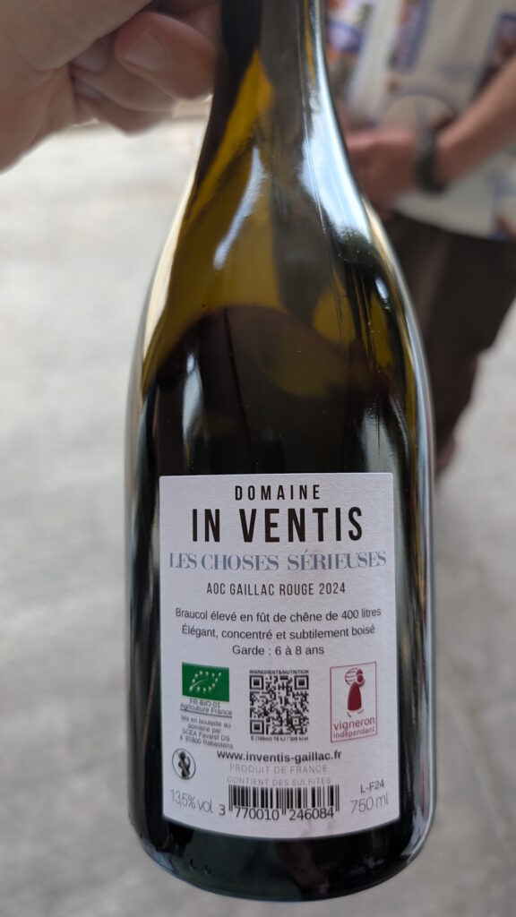 5b- Les Choses Sérieuses - Rouge (2024) - Domaine In Ventis