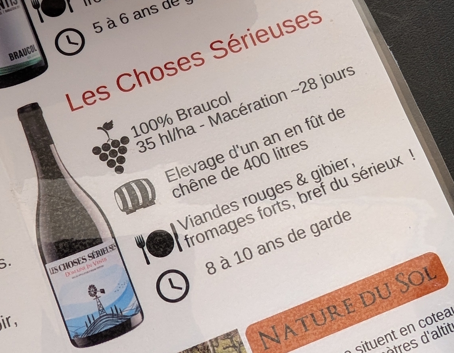 5c- Les Choses Sérieuses - Rouge (2024) - Domaine In Ventis
