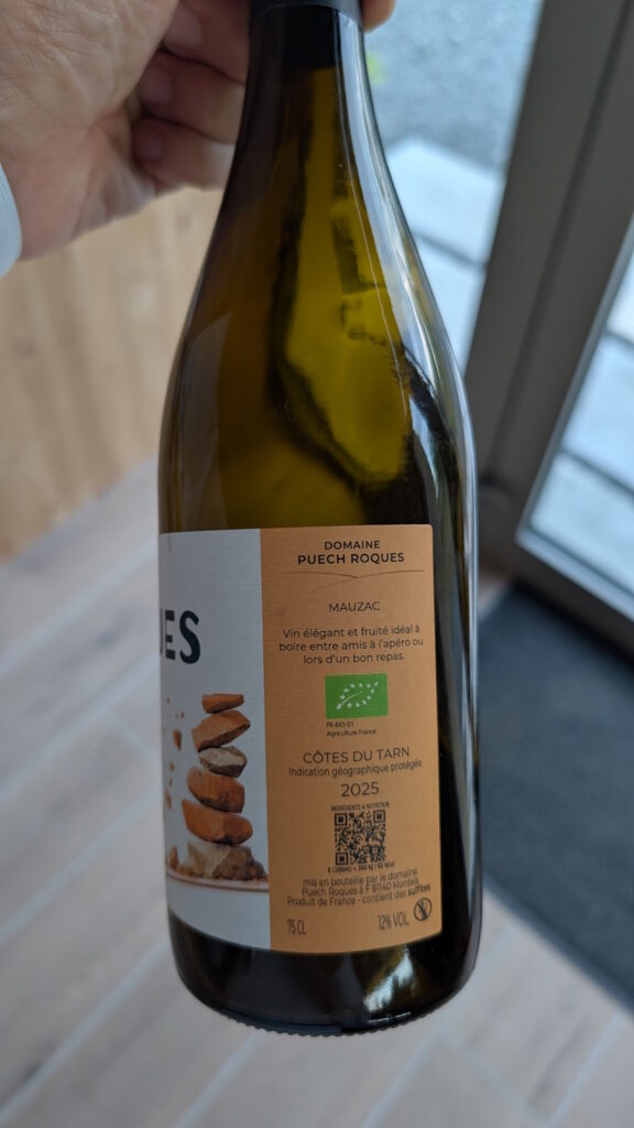 1b- P'tit Roques Blanc (2025) - Domaine Puech Roques
